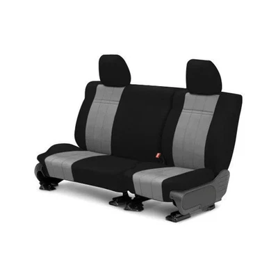 Fundas de asiento personalizadas para Ford Bronco 21-24 NeoSupreme segunda fila negras y gris claro Foto 1 de 2