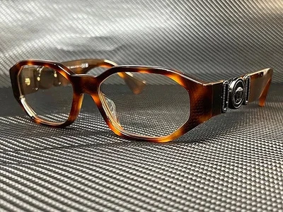 Óculos Versace Light Havana redondo 56mm masculino armação bege - Imagem 1 de 4