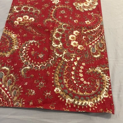 Pottery Barn Table Runner 17 x 52 inRed Multicolor Paisley Bohemian 2013 EUC - Image 1 of 4