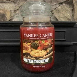 Yankee Candle Be Thankful Vela Perfumada Grande 22 OZ Original Rara Retro - Imagen 1 de 7