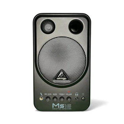 Single Behringer MS16 Monitor Speaker - Used - CRACKED ON TOP CORNER - WORKS - Image 1 of 4