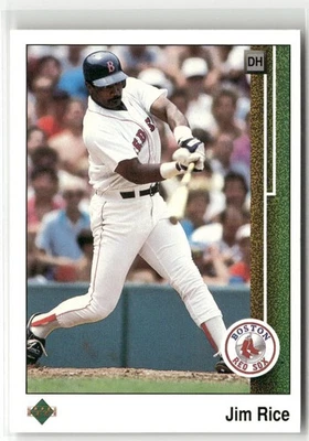 1989 UPPER DECK #413 JIM RICE BOSTON RED SOX - Image 1 of 2
