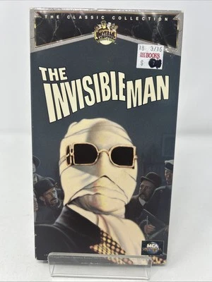 Invisible Man VHS 1993 MCA Universal Monsters Tested  - Image 1 of 2