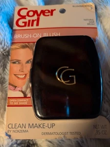 Vintage Cover Girl Clean Makeup Brush-On Blush Noxzema BLUSHING PEACH 3 NOS - Picture 1 of 3