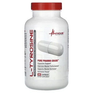 L-Tyrosine, Pure Pharma Grade, 500 mg, 90 Capsules - Picture 1 of 2
