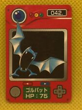 Golbat Pokemon Zukan Mini 2in Card No.042 Vintage Rare Nintendo Japanese F/S