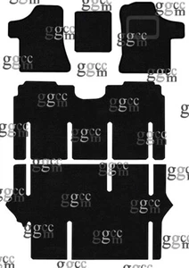 FITS MERCEDES VIANO 2005-2018 TAILORED BLACK CARPET FLOOR MATS (5-PIECES SET) - Picture 1 of 3