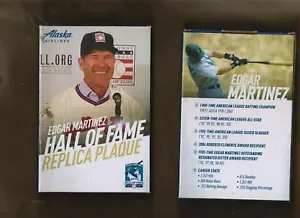 SEATTLE MARINERS AUG 10 2019 SGA EDGAR MARTINEZ HALL OF FAME REPLICA PLAQUE HOF - Picture 1 of 1