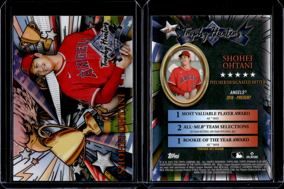 2022 Topps Stadium Club Chrome Trophy Hunters #RL-8 Shohei Ohtani - Image 1 of 1