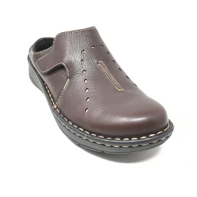 Para Mujer NUEVO Drew Mules Zuecos Zapatos Talla 5.5 Cuero Marrón Tirantes Informales  Foto 1 de 4
