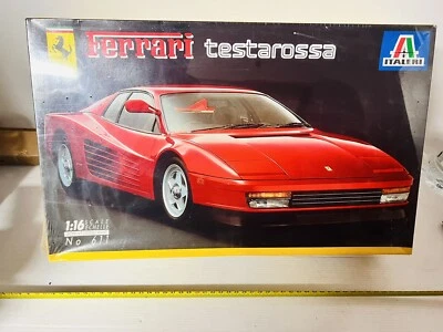 FERRARI TESTAROSSA KIT DI MONTAGGIO ITALERI 1:16 COD 611 RARE!!! - Immagine 1 di 4