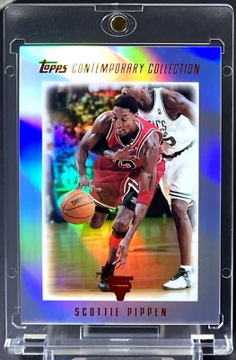 ( /225 ) Scottie Pippen 2003-04 Topps Contemporary Collection Red Refractor #121 - Image 1 of 2