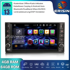 8-Kern Android 13 Autoradio GPS DAB+ Wifi CarPlay Toyota Corolla RAV4 Vios Hilux - Bild 1 von 18
