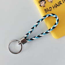 Soft PU Leather Durable Braided Keychain Men Women For Car Purse Key Ring