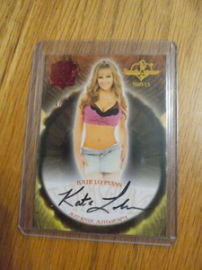 benchwarmer card katie lohmann 1/1 autograph 