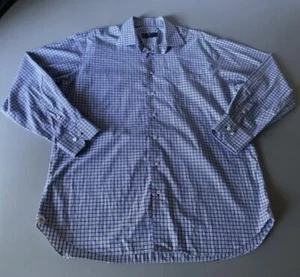 Robert Talbott Men’s Size L 17 Multicolor Gingham Classic Dress Shirt Estate - Picture 1 of 21