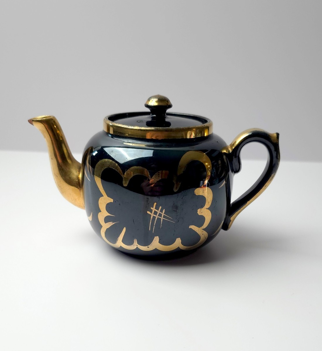 Gibson - ティーポットGIBSONS England製 Rare Gibsons England #W204 Silver & White Teapot + Sugar