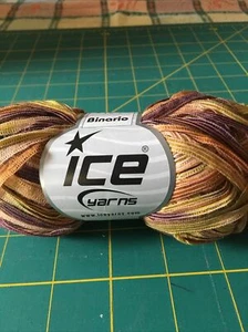 Hilo BINARIO HIELO #58921 RICO MULTI MARRÓN OLIVA CINTA LIGERA Y JUGUETONA 50 G - Imagen 1 de 8