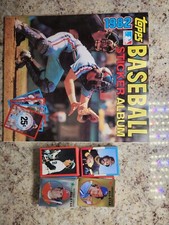 1982 Topps Baseball Sticker Album with Unpeeled Stickers Near Complete Set NICE!