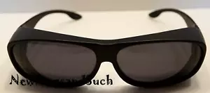 Nuevo Ajuste Sobre Plano Negro Plástico Polarizado Mediano Policarb Gafas de Sol 232 - Imagen 1 de 3