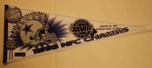 1993-94 NFC Champion Dallas Cowboys Super Bowl pennant & 2 pin set-Version # 2-- - Picture 1 of 1