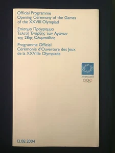 2004 Athens Olympics OPENING CEREMONY Official Program for spectators NEVER USED - Picture 1 of 12