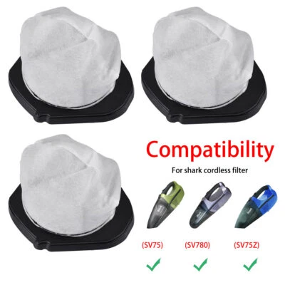 3x Dust Cup Filters For Shark Cordless Hand Vacuum SV780 SV75Z SV728N SV726N