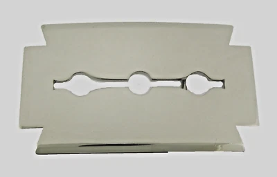 Hoja de afeitar hebillas de cinturón peluquería peluquería herramienta peluquería metal plateado Foto 1 de 4