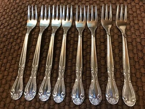 8pcs WALCO STAINLESS SEAFOOD FORKS, good condition - Bild 1 von 3