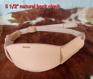 cavalletto usato 51/2" posteriore cinch sella posteriore fianco cinghia corda pelle naturale - Foto 1 di 2