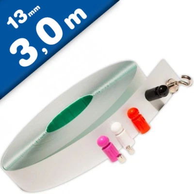 Metallband selbstklebend weiß, Breite 13 mm, Länge 3m - Haftgrund für Magnete - Bild 1 von 4