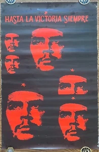 1980er Original Vintage Foto Poster, Che Guevara, Hasta La Victoria Siempre (GR) - Bild 1 von 11