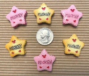 10pcs x 1" Resin Star Biscuit Flatback Embellishment for Mickey Crafts SB468 - Picture 1 of 2
