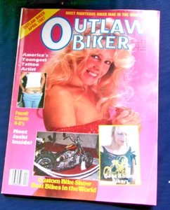 Vintage April 1987 OUTLAW BIKER Magazine Complete Tattoos/Motorcycles Vol.3, #3 - Picture 1 of 2