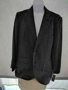 New Mens Alfani Gray Slim Fit Sport Coat Jacket Blazer Medium 100% Ramie WPL8046 - Picture 1 of 13