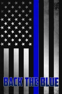 Back the Blue Police Double Sided Garden Flag 3ply 600 Denier 110 Knitted SGF058 - Picture 1 of 2