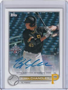 Bubba Chandler 2022 Topps Pro Debut MiLB Base Auto/Autograph PD-16
