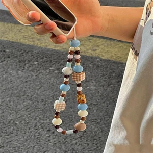 Sweet Cube Puppy Bead Phone Chain Lanyard Keychain Bag Pendant Accessories Gifts - Zdjęcie 1 z 7