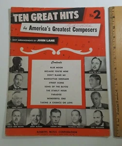 Ten Great Hits No 2 by America's Greatest Composers 1953 Rodgers Newman Whiteman - Bild 1 von 11