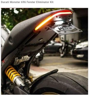 KIT ELIMINADOR DUCATI 696 796 1100 MONSTER FENDER NRC NUEVOS CICLOS DE RABIA Foto 1 de 4