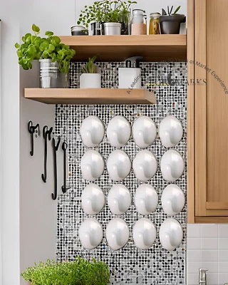 Self Adhesive Hooks White Plastic Strong Sticky Stick on Wall Door Hang - 16 Pcs - Image 1 of 4