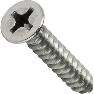 #8 x 3/4" Phillips Flat Head Sheet Metal Screws Stainless Steel Qty 1000 - Picture 1 of 4