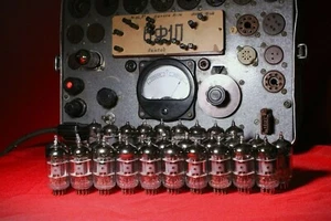 12 PCS 6F1P / 6AX8 / ECF80 Vacuum Triod-Penthode tubes.AMP.USSR.TESTED.USED. - Picture 1 of 4
