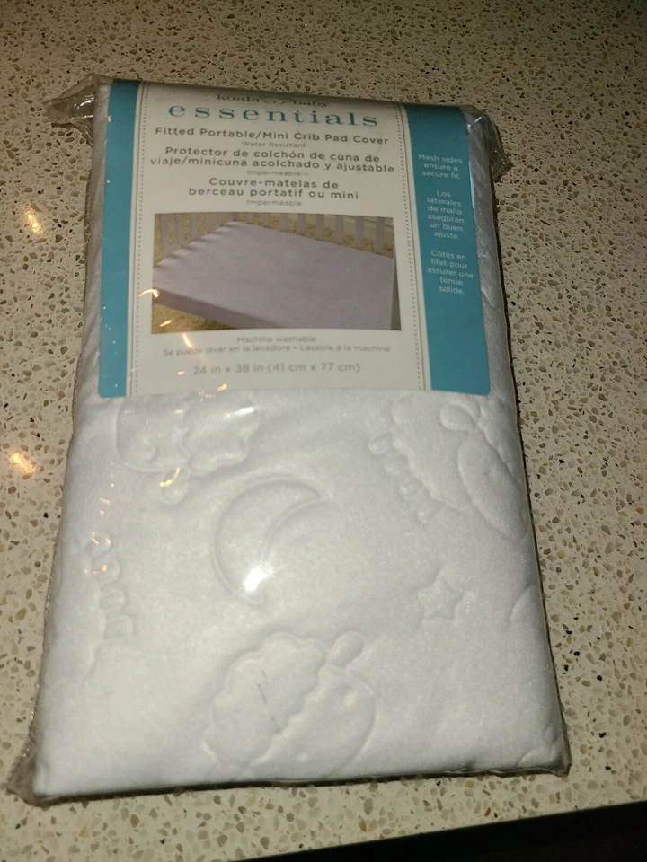 Capa mini berço portátil Koala Baby Fitted nova com etiquetas 25 polegadas x38 pol - Imagem 1 de 4