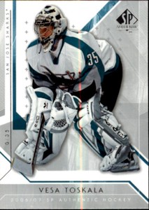 2006-07 SP Authentic Hockey #19 Vesa Toskala