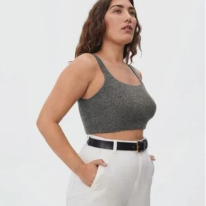 Canotta Everlane misto lana maglia crop colore grigio taglia media nuova con etichetta - Foto 1 di 6