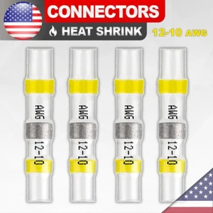 100Pcs Heat Shrink Waterproof Solder Seal Sleeve Butt Wire Connectors Terminals - Picture 1 of 7