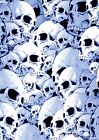 3 x A4 Skulls Blue Sticker Bomb sheet  Vinyl Decal Wrap Car Van Laptop Tablet 