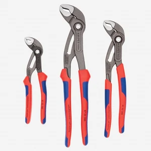 Knipex 7", 10" & 12" Cobra Pliers Set - MultiGrip, 3 Pieces - Picture 1 of 1