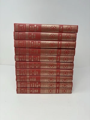 Set of 10 Worlds Greatest Literature Fountain Press Hardcover Red Gold Classics Foto 1 de 4